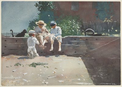 Boys and Kitten by Winslow Homer